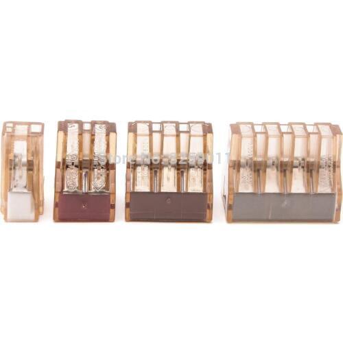 40PCS LED lighting Electrical crimp wire conductor Building wiring terminal block PCT-60X/773-60X 16-12 AWG assortment kit