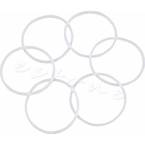 6Pcs New Replacement Gaskets Rubber Seal Ring For Magic Bullet Flat/Cross Blade L15