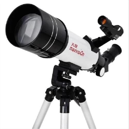 Maxvision 70400 Astronomical Telescope 70/400mm Refracting Telescope with Four-Section Floor Camera Tripod #60-70400