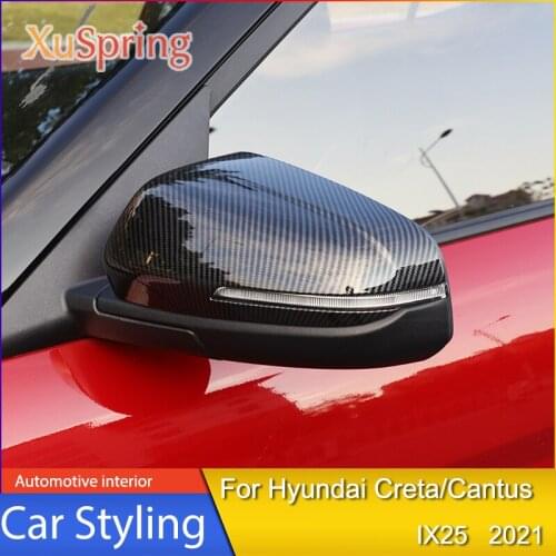Car Rearview Mirror Reversing Mirror Shell Cover Exterior Product Protection for Hyundai Creta/Cantus IX25 2021