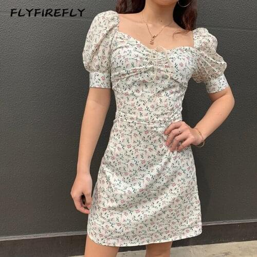 White party dress women summer floral dresses streetwear mini club dress elegant ruffle vestidos sexy ladies dresses 2019