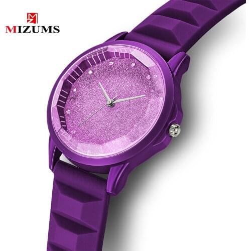 MUZUMS Brand M8018 Minimalist Wrist Watch Women Casual Ladies Quartz Watches Female Strap Shining Crystal Dial Wrist Watch