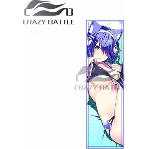 Crazy Battle 13 x 4.2cm For Anime Girl Scratch-proof Car Stickers Body for Car Windshield Decal for VAN SUV Car Accessories