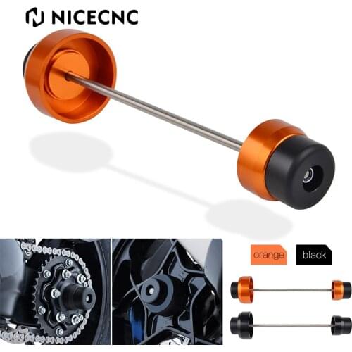 NiceCNC Rear Axle Slider Swingarm Protector CNC Rear Axle Slider Frame Crash Protector For KTM 1290 Super Duke GT R Special