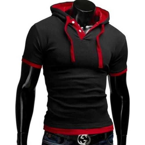 Happy Time Men's T-shirts With A Hood