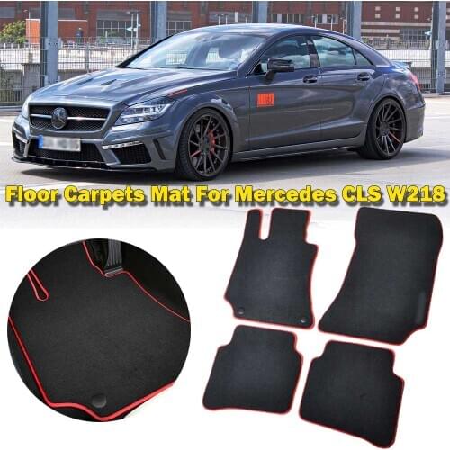 Custom Fit Solid Nylon Auto Odorless Front+Rear Car Floor Mats Liner Protection Carpets For LH/RH Mercedes Benz CLS W218 2012-20