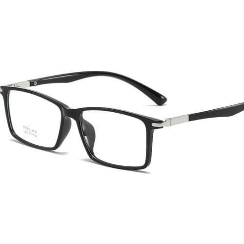 Square Glasses Frame Woman Men Glasses Retro Myopia Optical Frames Metal Clear lenses Black Gold Eyeglasses Oculos 8121