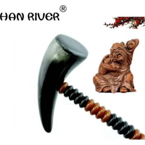 HANRIVER Massager itch scratched horn hammer knock scratching Scratch back rubs implement authentic scratching rake 1 pack