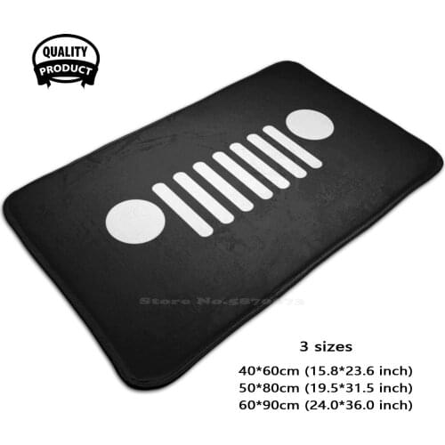 Face Soft Foot Pad Room Goods Rug Carpet Funny Face Lover Lovers 4X4 Lover Drivers Grill