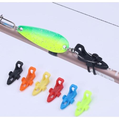 A Set with 3 Rubber Rings Fishing Hook Keeper Lure Bait Holder for Fishing Rod Fishing Gear Portable Accessories Fixed Bait Tool