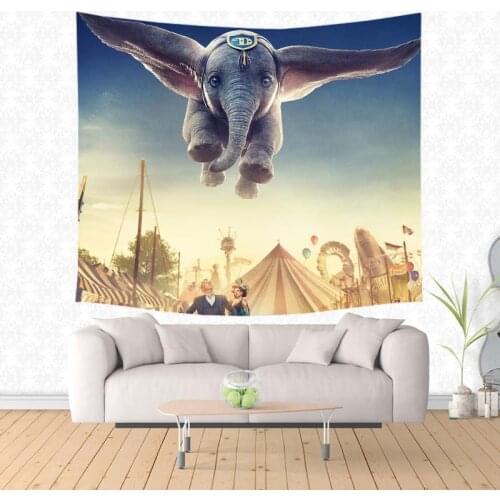 Home Furnishing Dumbo Wall Hanging Tapestry Home Decorative Tapestries Wall Art Beach Towel Drop Shipping