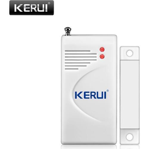 KERUI New Wireless Extra Door Window Magnetic Sensor for Home Security Voice Burglar PSTN GSM WIFI Alarm System Battery Included