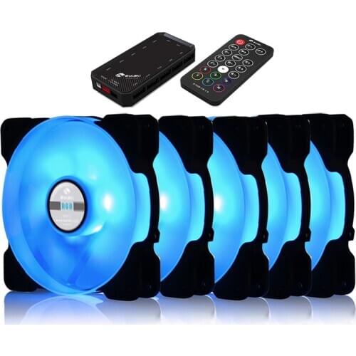 Bykski Adjust RGB Cooling Fan 120mm Pc Case Mute Fan Computer Radiator Cooler Cooling LED Light 12v Controller Quiet Heatsink