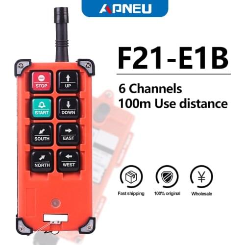 Industrial remote controller AC 220V 110V 380V 36V DC 12V 24V wireless switches Hoist Crane Control Lift F21-E1B