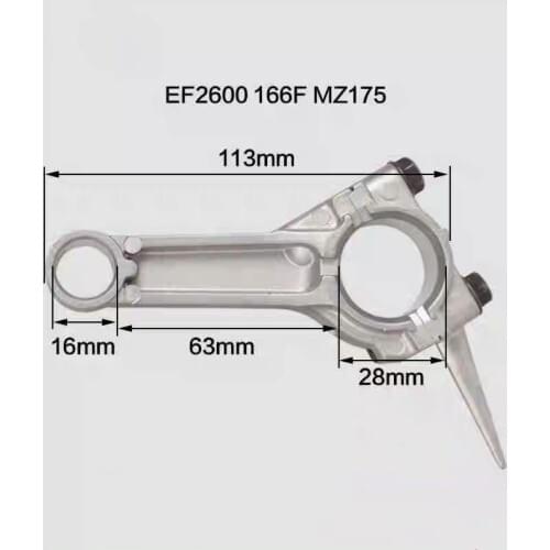 Connecting Rod/Conrod Assy for MZ175/166F 04 Stroke Gasoline Engine,EF2600 Generator Parts