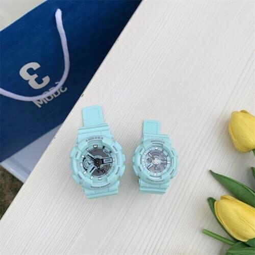 Silicone Couple Watches Fashion Digital Watch for Men/Women LED Waterproof Sport Wristwatch Creative Lover Watch student Clock