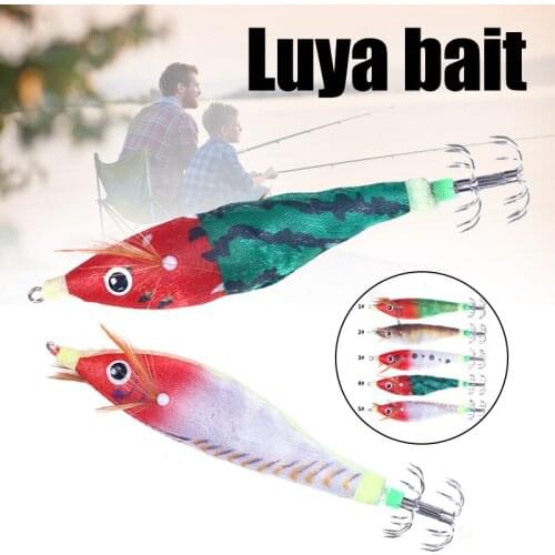 Luminous Fishing Lures Reusable Round Belly Squid Baits Durable Fishing Accessories for Outdoor Lake Sea SEC88