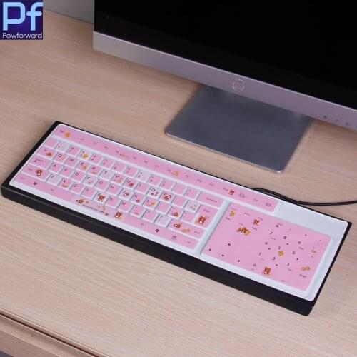 For Standard Full size 101 Keys Desktop PC Keyboard skin guard Universal Desktop compute Silicone Keyboard Cover Protector Skin