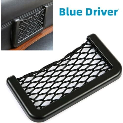 1Pc Car Interior Elastic Net Storage Bag Phone Holder Organizer Accessories Black Seat Side 8*15CM Auto Accessorie Tools