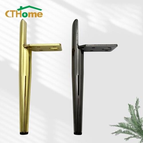 4pcs Iron Furniture Legs Metal Gold Black Bed Hairpin Desk Sofa Leg TV Cabinet Cabinet Coffee Table Bathroom Cabinet Feet 18cm