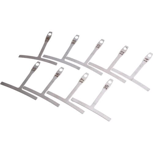 9pcs Durable Stainless Steel Guitar String Fingerboard Radian Measuring Caliper For Guitar Bass Premium Tools Guitar Accessories