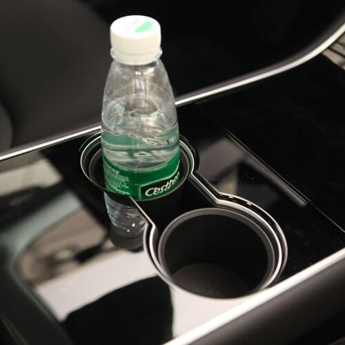 Model3 Water Cup Holder Adapter For Tesla Model 3 2020 Accessories Center Control Storage Box For Tesla Model Y Model Three