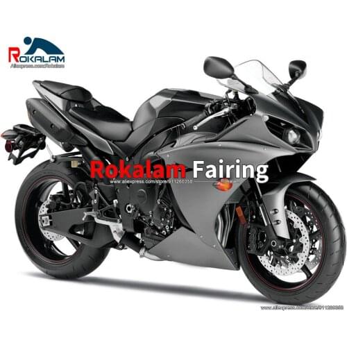 Custom Free Fairings For Yamaha YZF1000 R1 2012 2013 2014 YZFR1 12 13 14 Silver Black Motorcycle Bodyworks (Injection Molding)