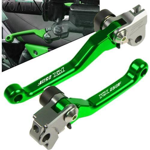 For Kawasaki KX250F KX 250F 2013 2014 2015 2016 2017 2018 2019 Motocross CNC Dirt Bike handle Levers Folding Brake Clutch Lever