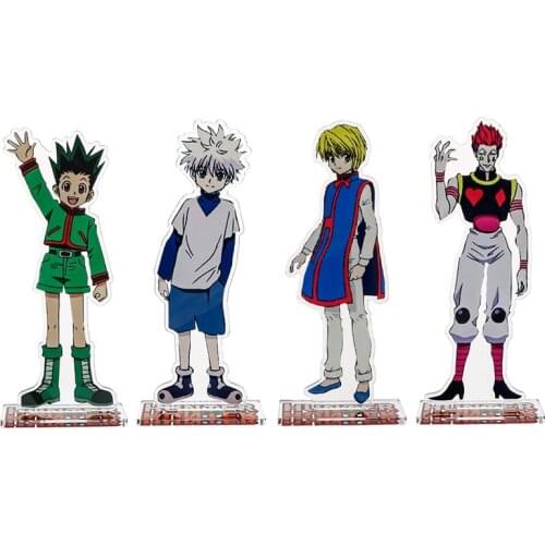 Hunter X Hunter Freecss Killua Zoldyck Acrylic Action Figure Toys Irumi Zorudikku Kurapika Curarpikt Hisoka Hyskoa Kulolo