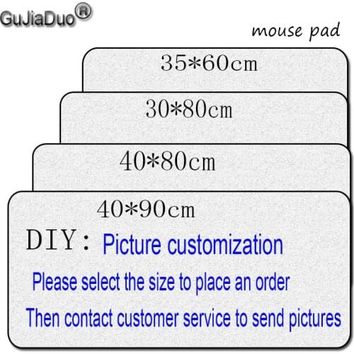 GuJiaDuo DIY Anime Mouse Pad Xl Xxl Large Gaming Accessories Desk Mat Kawaii Mousepad CN(Origin) Produce Pc Gamer Desks Mats