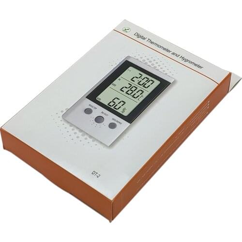 Refrigerator Aquarium Home Electronic Humidity DT-2 Dual Channel Temperature Measurement Alarm Clock Date Display