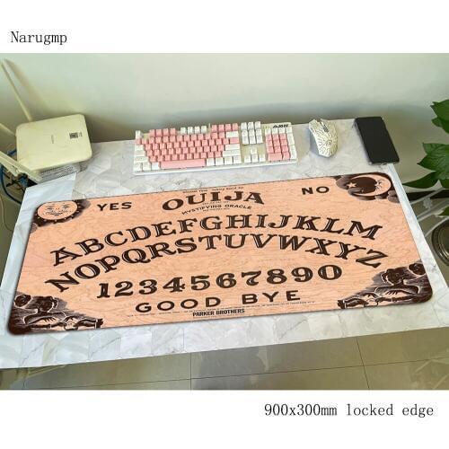 Ouija board pad mouse thick computer gamer mouse pad 900x300x4mm padmouse New arrival mousepad ergonomic gadget office desk mats