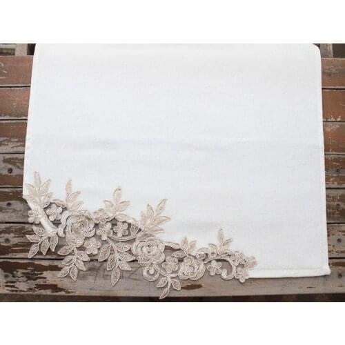 French aplikli rose branch towel cream cotton hand face towel 5090 cm * 1 pcs