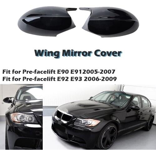 Rearview Mirror Cap Wing Side Mirror Cover Fit For BMW PRE-LCI E90 E91 2005-2007 E92 E93 2006-2009 Car Accessories