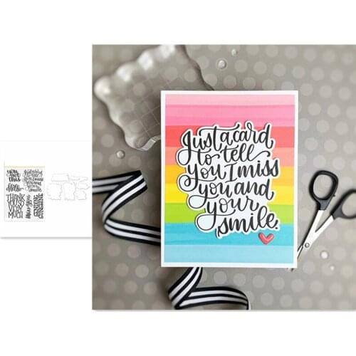 Greetings Metal Cutting Dies and Stamps for Scrapbooking DIY Photo Album Card Making Decorative Stencil New