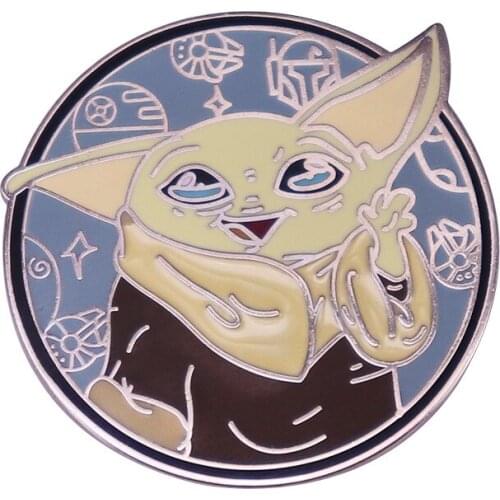 Star Wars Metal Badge Cute Cartoon Yoda Baby Pin Couple Backpack Clothing Alloy Brooch Decoration Holiday Gift