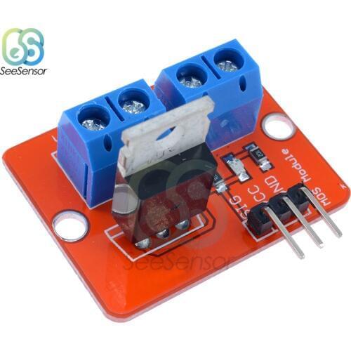 24V Top Mosfet Button IRF520 MOS Driver Module For Arduino MCU ARM Raspberry pi