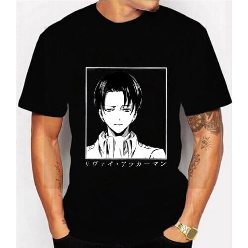 Men T-shirts Anime Attack on Titan Graphic Print Summer Tshirts Streetwear Harajuku T-Shirt