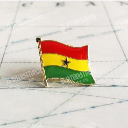 National Flag Metal Lapel Pin Flag Pin Ghana