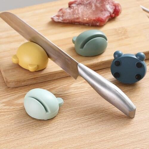 Creative cartoon sharpener kitchen sharpening stone artifact household manual quick scissors grinding chopper