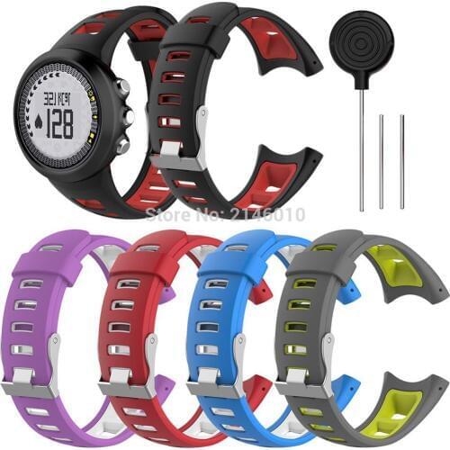 Mens Sport Watch Band Silicone Strap for SUUNTO Quest/ Suunto M1 M2 M4 M5 M Fitness Watch