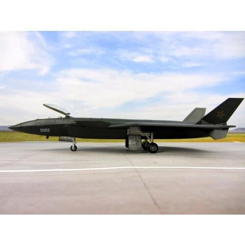 31CM J-20 stealth fighter J20 model No.2002 plane model simulation model of 1:72 alloy China Air Force of the CPLA
