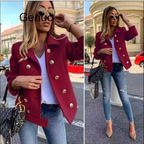 Spring European Style Cashmere Coat Woman Jackets Clothing Women Wool Coat