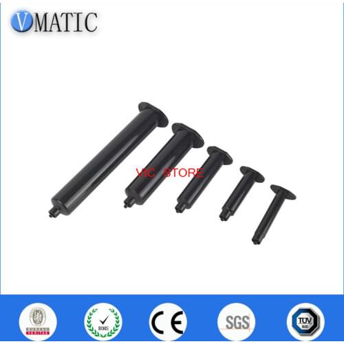 High Quality 55cc/ml Dispensing Pneumatic Black UV Syringe Us Style Dispenser Syringe Dispensing Plastic Syringes With Piston