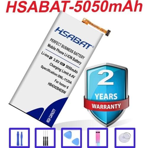 5050mAh HSABAT Battery for Huawei honor 6 4X 7i che2-l11 H60-L01 H60-L02 H60-L11 H60-L04 HB4242B4EBW