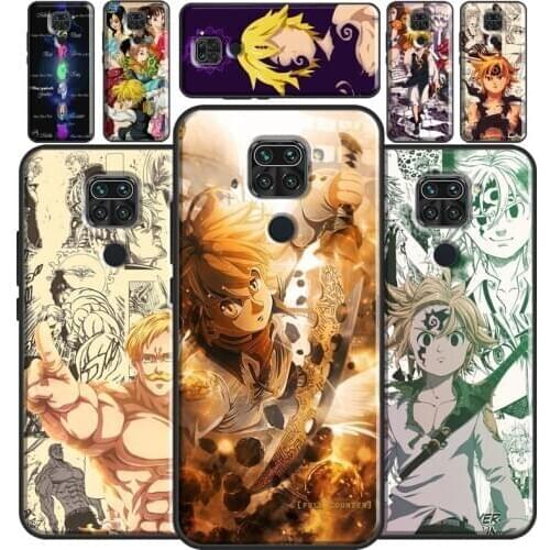 Seven deadly sins Meliodas Escanor Case For Redmi Note 9 8 Pro Funda For Redmi Note 8T 9S 7 Coque For Redmi 9 A 9C K30 Ultra