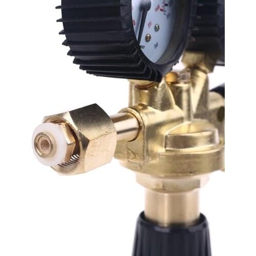 CO2 Argon Nitrogen Pressure Reducing Regulator Shockproof MAG / MIG Welding Pressure Reducer W21.8 Thread