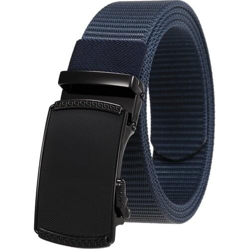New High Quality Fashion Male Nylon Braided Belt Mens Alloy Belt Buckle Belts for Men Luxury Designer Brand G136-0191A-1