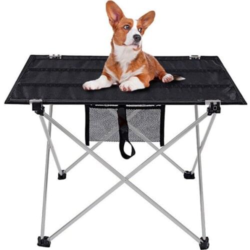 Hot Sale Portable Table Foldable Folding Camping Hiking Desk Traveling Outdoor Picnic 6061 Aluminium Alloy Ultra Light Table