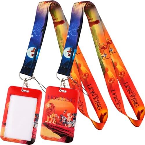 LT1194 The Lion King Lanyard For Keychain ID Card Cover Pass Mobile Phone USB Badge Holder Key Ring Neck Straps Accessories